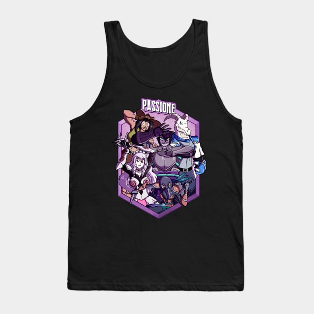 Passione Group Frame 2 Tank Top by DrCrafty